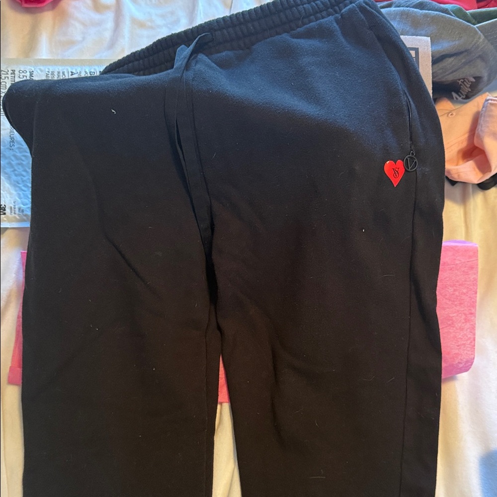 Victoria’s Secret Sweatpants with Heart Logo